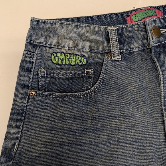 Empyre Pants - Empyre Oversized Baggy Denim Shorts - Women's Size 0 - Vintage Skater Vibes